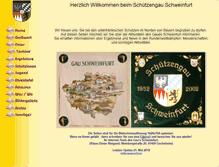 Tablet Screenshot of gau-schweinfurt.de